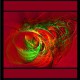 FRACTAL ART DESIGN GREETING CARD Draconis 1